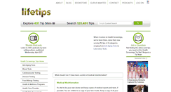 Desktop Screenshot of healthscreenings.lifetips.com