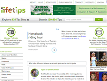 Tablet Screenshot of guitar.lifetips.com