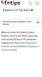 Mobile Screenshot of criminaljusticedegree.lifetips.com