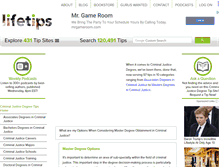 Tablet Screenshot of criminaljusticedegree.lifetips.com