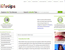Tablet Screenshot of personalizedgift.lifetips.com