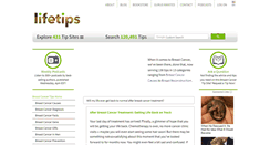 Desktop Screenshot of breastcancer.lifetips.com