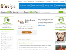 Tablet Screenshot of legalforms.lifetips.com