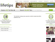 Tablet Screenshot of fantasyfootball.lifetips.com