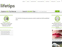 Tablet Screenshot of onlineadvertising.lifetips.com