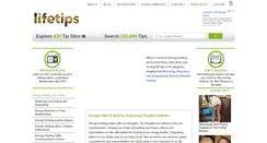 Desktop Screenshot of energyhealing.lifetips.com