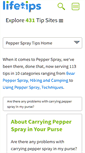 Mobile Screenshot of pepperspray.lifetips.com