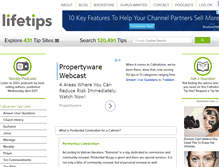 Tablet Screenshot of catholicism.lifetips.com