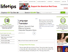 Tablet Screenshot of frenchcuisine.lifetips.com