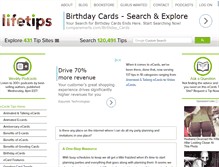 Tablet Screenshot of ecards.lifetips.com