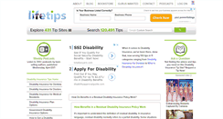 Desktop Screenshot of disabilityinsurance.lifetips.com