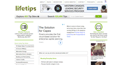Desktop Screenshot of greenliving.lifetips.com