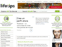 Tablet Screenshot of cookingschools.lifetips.com