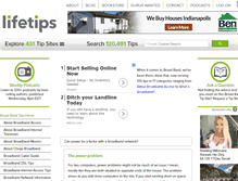 Tablet Screenshot of broadband.lifetips.com