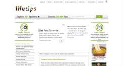 Desktop Screenshot of domainnames.lifetips.com