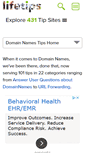 Mobile Screenshot of domainnames.lifetips.com
