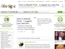 Tablet Screenshot of adoption.lifetips.com