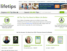 Tablet Screenshot of lifetips.com
