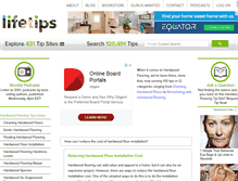 Tablet Screenshot of hardwood-flooring.lifetips.com