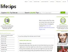 Tablet Screenshot of parttimejobs.lifetips.com