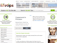 Tablet Screenshot of costume.lifetips.com