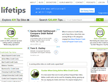 Tablet Screenshot of credit-cards.lifetips.com