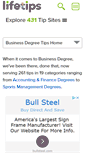 Mobile Screenshot of businessdegree.lifetips.com