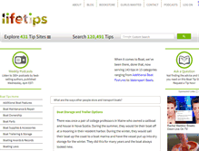 Tablet Screenshot of boat.lifetips.com