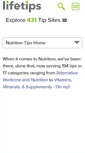 Mobile Screenshot of nutrition.lifetips.com