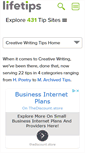 Mobile Screenshot of creativewriting.lifetips.com