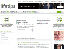 Tablet Screenshot of creativewriting.lifetips.com