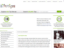 Tablet Screenshot of nailcare.lifetips.com